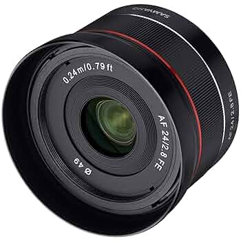 Amazon.co.jp: SAMYANG 単焦点広角レンズ AF 24mm F2.8 FE